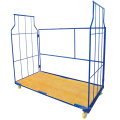 Professional customized folding rolling wire mesh storage cage/Folding cart roll container/Foldable cage cart